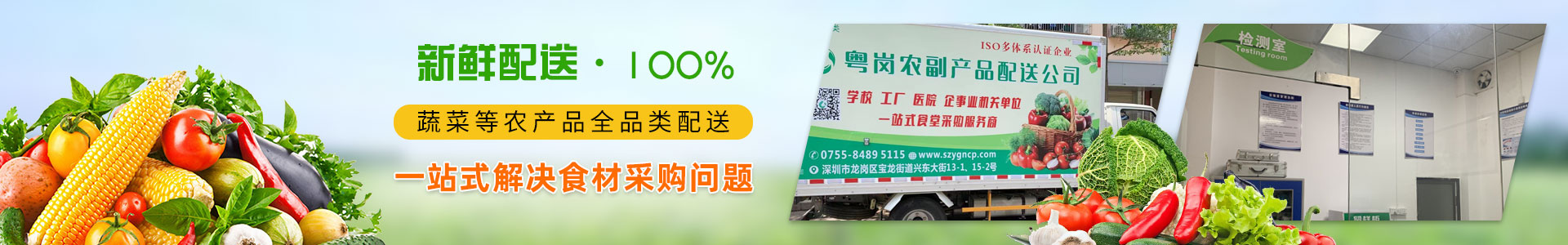 品牌荣誉农副产品加工配送服务绿色创建示范单位粤岗蔬菜配送